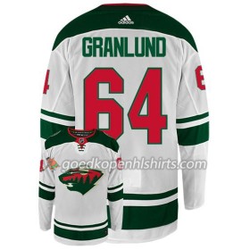 Minnesota Wild MIKAEL GRANLUND 64 Adidas Wit Authentic Shirt - Mannen